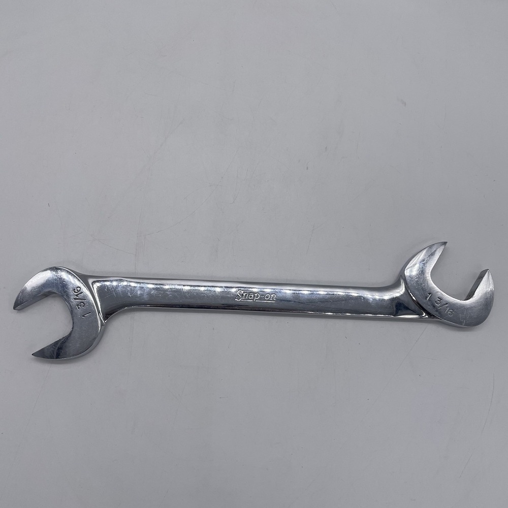 Snap-on Tools VS38 SAE 4 Way 1-3/16" Open-End Angle Head Chrome Wrench Made USA